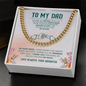 To My Dad Cuban Chain Necklace Christmas Gifts For Dad, Dad Birthday Gifts from Daughter, Best Dad Ever Gifts - Beauty Belliss
