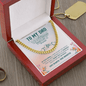 To My Dad Cuban Chain Necklace Christmas Gifts For Dad, Dad Birthday Gifts from Daughter, Best Dad Ever Gifts - Beauty Belliss