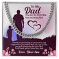 To My Dad Cuban Chain Necklace Christmas Gifts For Dad, Dad Birthday Gifts from son, Best Dad Ever Gifts - Beauty Belliss