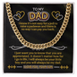 To My Dad Cuban Link Chain, To My Dad Gift, Dad Gifts from Daughter, Dad Gifts, Thank You Dad Gift, Father Necklace, Father's Day Gifts - Beauty Belliss