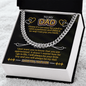 To My Dad Cuban Link Chain, To My Dad Gift, Dad Gifts from Daughter, Dad Gifts, Thank You Dad Gift, Father Necklace, Father's Day Gifts - Beauty Belliss