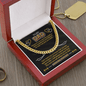 To My Dad Cuban Link Chain, To My Dad Gift, Dad Gifts from Daughter, Dad Gifts, Thank You Dad Gift, Father Necklace, Father's Day Gifts - Beauty Belliss