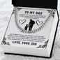 To My Dad Cuban Link Chain, To My Dad Gift, Dad Gifts from Daughter, Dad Gifts, Thank You Dad Gift, Father Necklace, Father's Day Gifts for Dad from Daughter - Son, Gift From Son, Papa Gift, Father's Day Jewelry, Necklace For Dad, Father's Day Necklace - Beauty Belliss