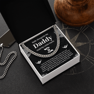 To my Daddy Cuban Link Chain for new or dad of young kids - Beauty Belliss