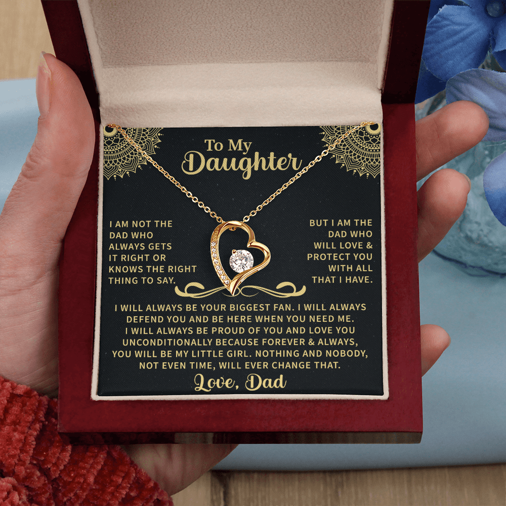 To my Daughter Forever Love Necklace - Beauty Belliss