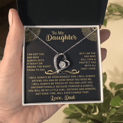 To my Daughter Forever Love Necklace - Beauty Belliss