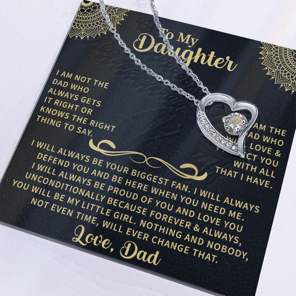 To my Daughter Forever Love Necklace - Beauty Belliss