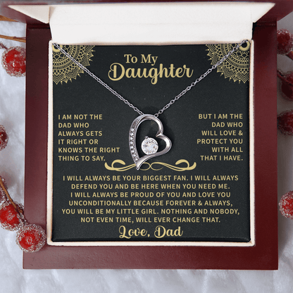 To my Daughter Forever Love Necklace - Beauty Belliss