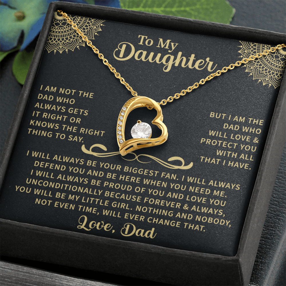 To my Daughter Forever Love Necklace - Beauty Belliss