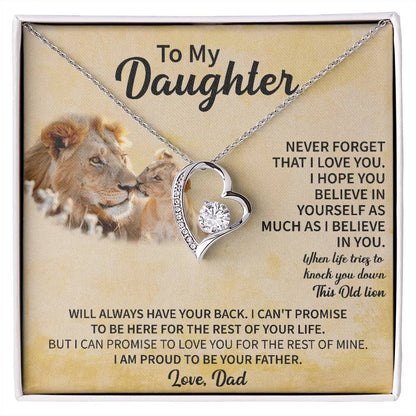 To my Daughter Forever Love Necklace - Gifts for Daughter - Beauty Belliss