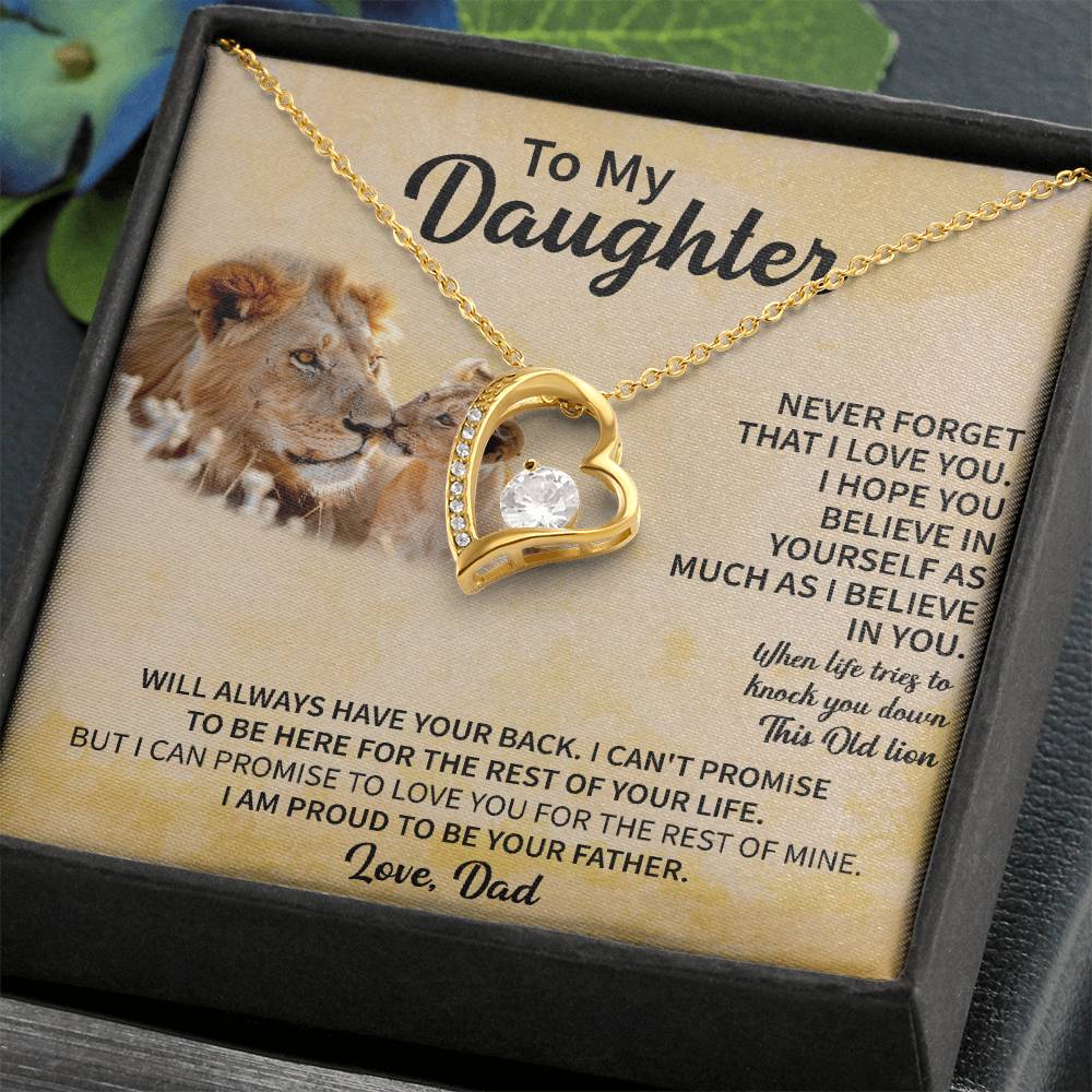 To my Daughter Forever Love Necklace - Gifts for Daughter - Beauty Belliss
