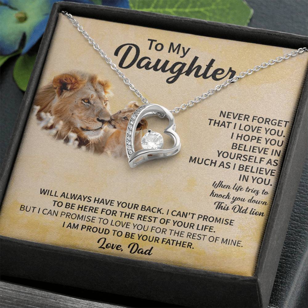 To my Daughter Forever Love Necklace - Gifts for Daughter - Beauty Belliss