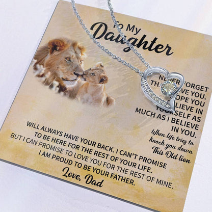 To my Daughter Forever Love Necklace - Gifts for Daughter - Beauty Belliss