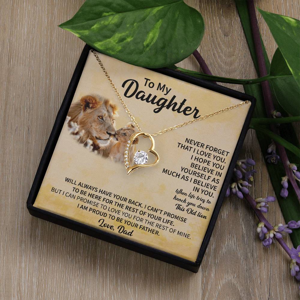 To my Daughter Forever Love Necklace - Gifts for Daughter - Beauty Belliss