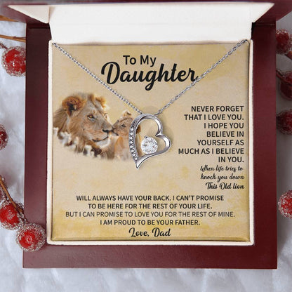 To my Daughter Forever Love Necklace - Gifts for Daughter - Beauty Belliss