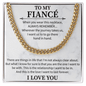 To my fiancé necklace - Necklace For Boyfriend Cuban Link Chain – My Life, My Love, My Bestfriend - Beauty Belliss