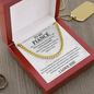 To my fiancé necklace - Necklace For Boyfriend Cuban Link Chain – My Life, My Love, My Bestfriend - Beauty Belliss