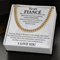 To my fiancé necklace - Necklace For Boyfriend Cuban Link Chain – My Life, My Love, My Bestfriend - Beauty Belliss