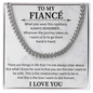 To my fiancé necklace - Necklace For Boyfriend Cuban Link Chain – My Life, My Love, My Bestfriend - Beauty Belliss