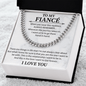 To my fiancé necklace - Necklace For Boyfriend Cuban Link Chain – My Life, My Love, My Bestfriend - Beauty Belliss