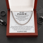 To my fiancé necklace - Necklace For Boyfriend Cuban Link Chain – My Life, My Love, My Bestfriend - Beauty Belliss