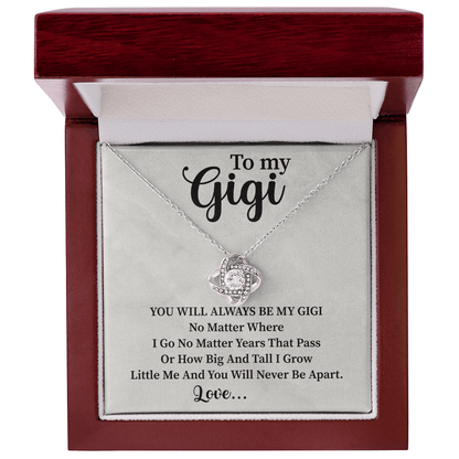 To my Gigi Love Knot Necklace - Beauty Belliss