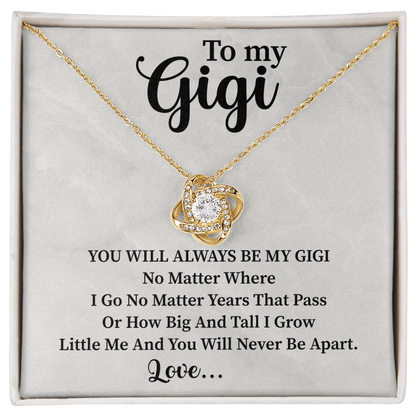 To my Gigi Love Knot Necklace - Beauty Belliss