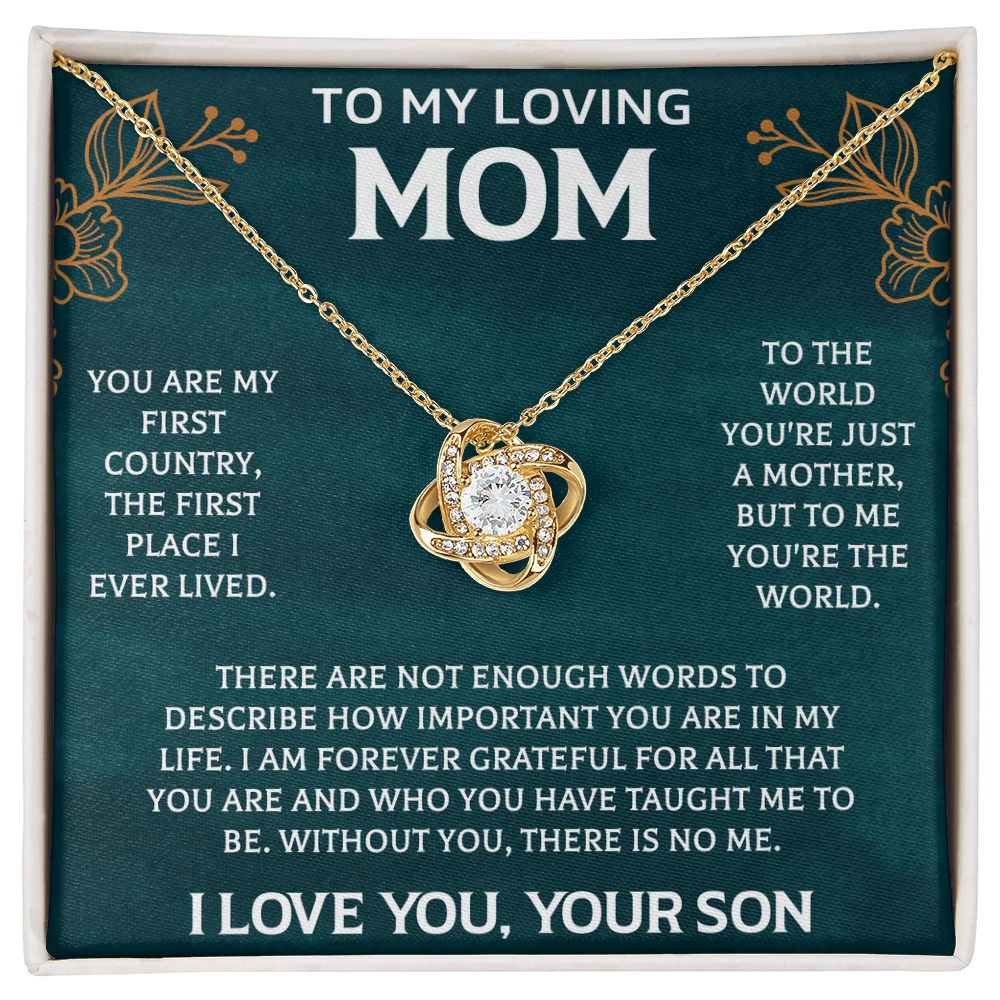 To My Mom Necklace, Mom Birthday Gift, Mother's Day Gifts from Daughter - Beauty Belliss