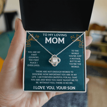To My Mom Necklace, Mom Birthday Gift, Mother's Day Gifts from Daughter - Beauty Belliss