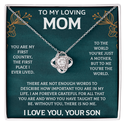 To My Mom Necklace, Mom Birthday Gift, Mother's Day Gifts from Daughter - Beauty Belliss