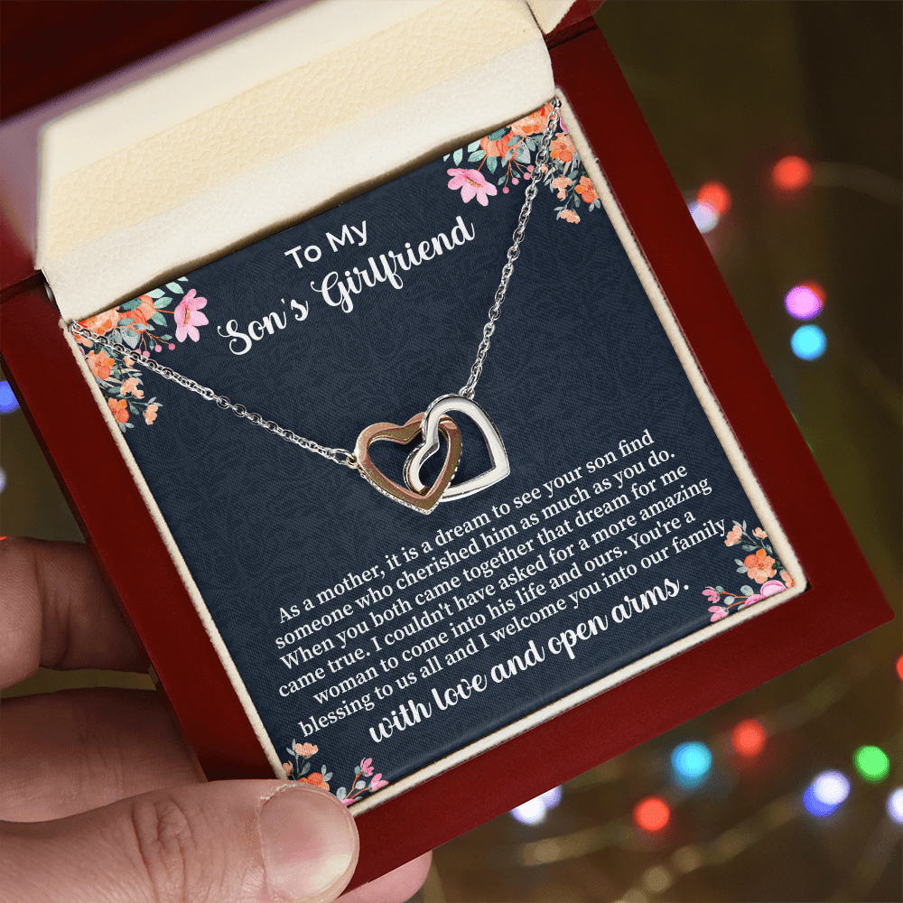 To My Son's Girlfriend Necklace, Son's Girlfriend Christmas Gift, Sons Girlfriend Gift, Gift For Son's Girlfriend, Birthday Gift - Beauty Belliss
