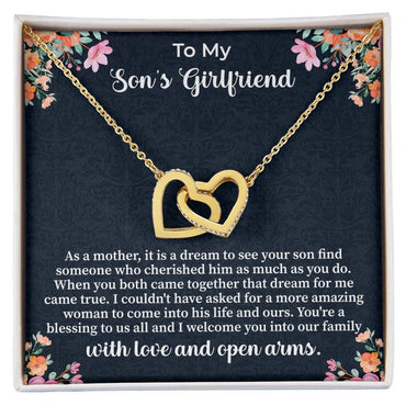 To My Son's Girlfriend Necklace, Son's Girlfriend Christmas Gift, Sons Girlfriend Gift, Gift For Son's Girlfriend, Birthday Gift - Beauty Belliss