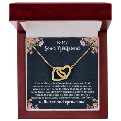 To My Son's Girlfriend Necklace, Son's Girlfriend Christmas Gift, Sons Girlfriend Gift, Gift For Son's Girlfriend, Birthday Gift - Beauty Belliss