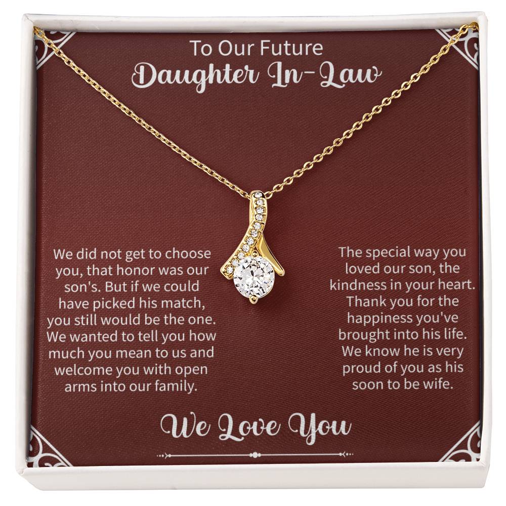To Our Future Daughter In - Law Alluring Beauty Necklace - Beauty Belliss