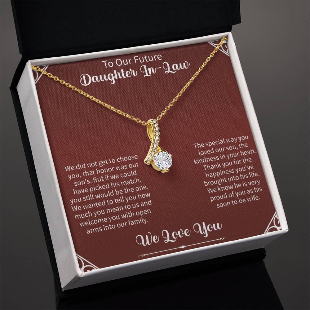 To Our Future Daughter In - Law Alluring Beauty Necklace - Beauty Belliss
