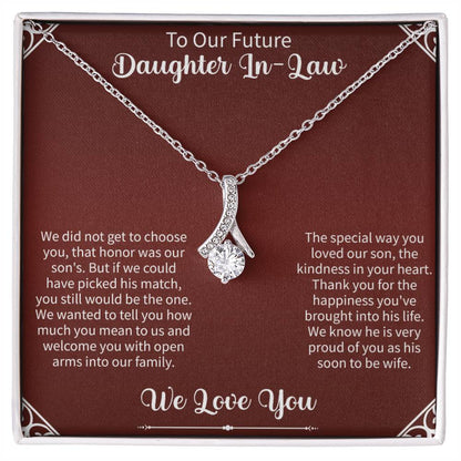 To Our Future Daughter In - Law Alluring Beauty Necklace - Beauty Belliss