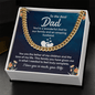 To the best Dad Cuban Link Chain - Fathers day gift - Beauty Belliss