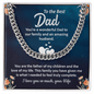 To the best Dad Cuban Link Chain - Fathers day gift - Beauty Belliss