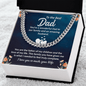 To the best Dad Cuban Link Chain - Fathers day gift - Beauty Belliss