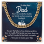 To the best Dad Cuban Link Chain - Fathers day gift - Beauty Belliss