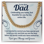 To the best Dad Cuban Link Chain - Fathers day gifts - Beauty Belliss