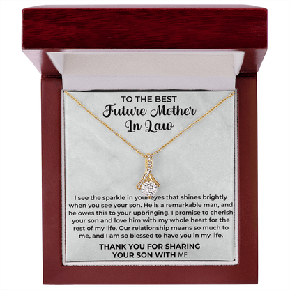 To the best future mother in law necklace - Mother In Law Gift, Mother Of The Groom Gift, Mother Of The Groom Necklace, Mother In Law Gift Bride, Jewelry Necklace - Beauty Belliss