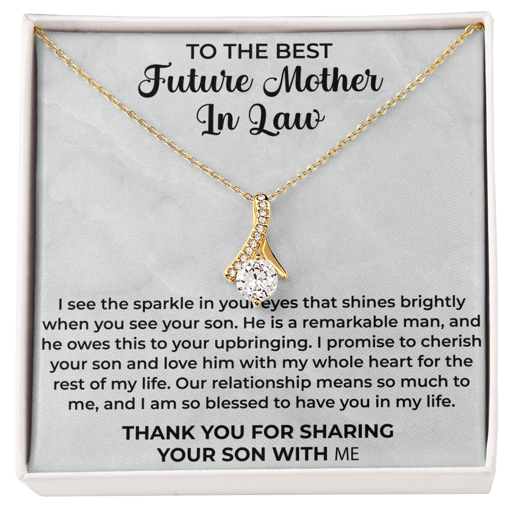 To the best future mother in law necklace - Mother In Law Gift, Mother Of The Groom Gift, Mother Of The Groom Necklace, Mother In Law Gift Bride, Jewelry Necklace - Beauty Belliss
