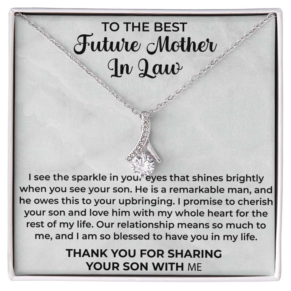To the best future mother in law necklace - Mother In Law Gift, Mother Of The Groom Gift, Mother Of The Groom Necklace, Mother In Law Gift Bride, Jewelry Necklace - Beauty Belliss