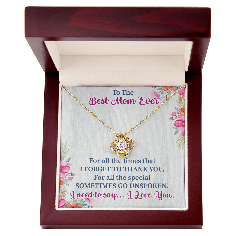 To the best mom ever Love Knot Necklace - Beauty Belliss