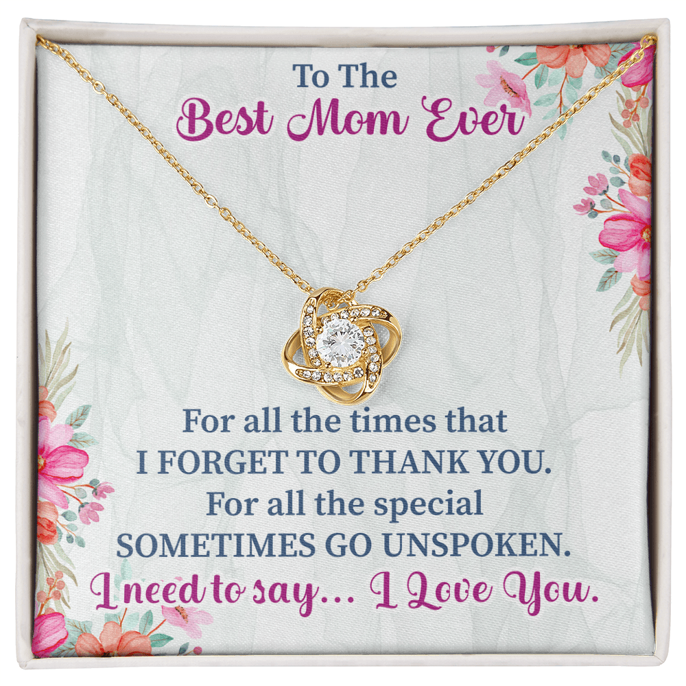 To the best mom ever Love Knot Necklace - Beauty Belliss