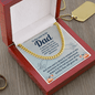 To the soon to be Dad Cuban Link Chain - Fathers day gifts - Beauty Belliss