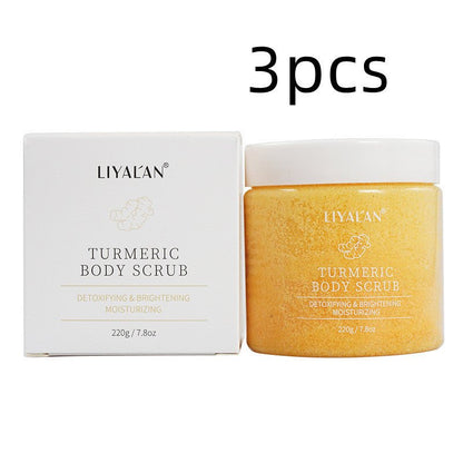 Turmeric Facial Scrub 220g – Exfoliating & Softening Body and Face Scrub for Radiant, Smooth Skin - Beauty Belliss