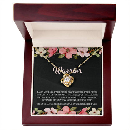 Warrior Necklace • Addiction Recovery • Survivor Gift - Beauty Belliss
