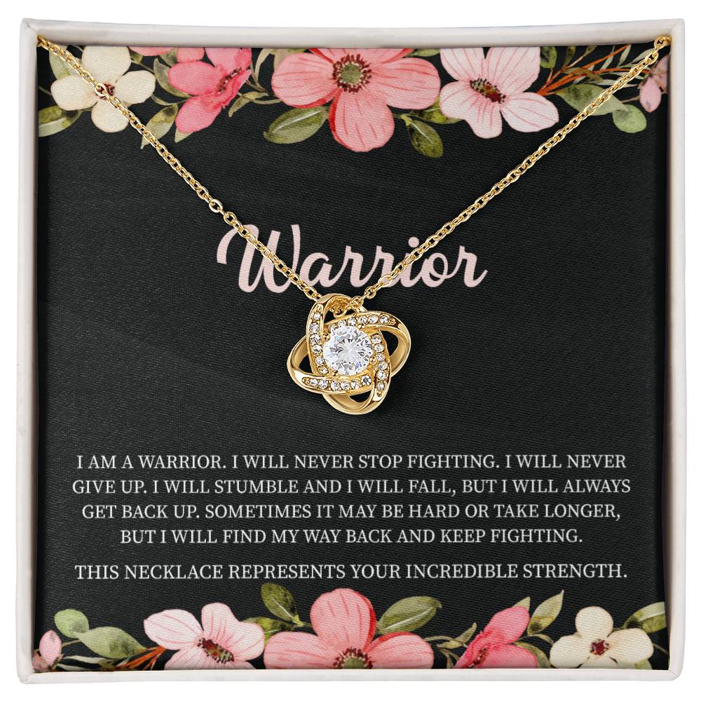 Warrior Necklace • Addiction Recovery • Survivor Gift - Beauty Belliss